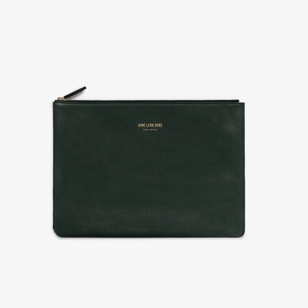 ALD Small Leather Pouch Botanical Green